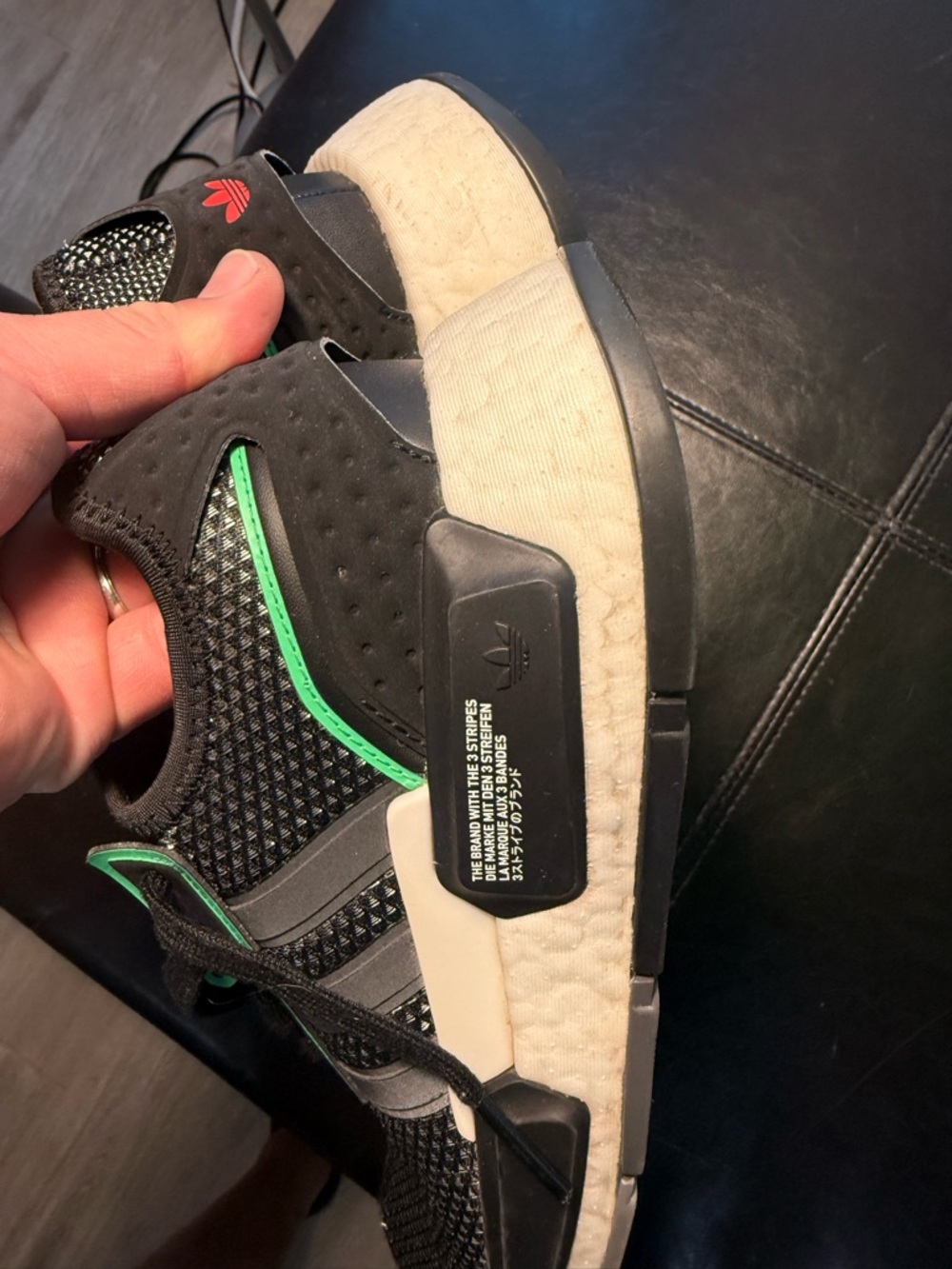 (Clearance) Adidas NMD G1 Originals Men's Size 7 Black White Green Running Shoes - Picture 8 of 11